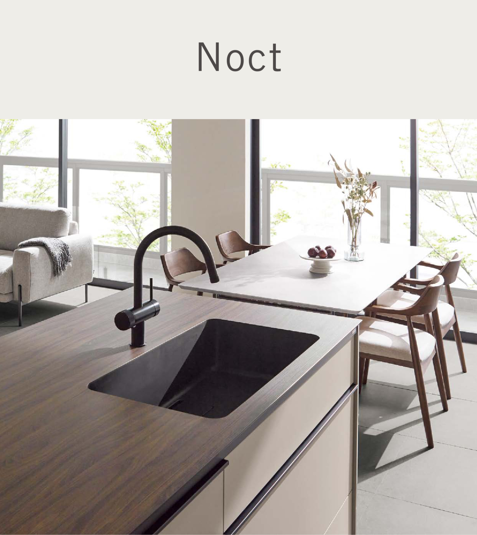 LIXIL ノクトのキッチン施工イメージ